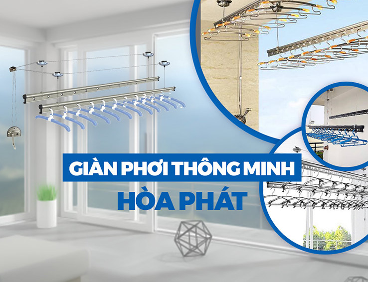 giàn phơi thông minh hòa phát