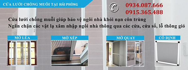 lưới chống muỗi hải phòng