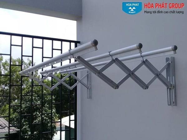 giá phơi quần áo inox kiểu gập