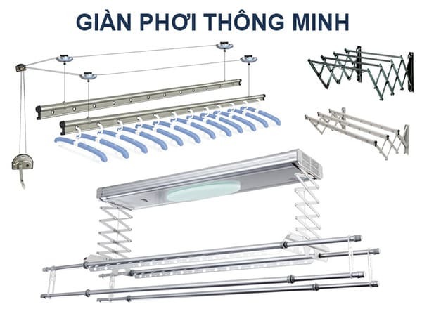 giàn phơi thông minh quận Đống Đa