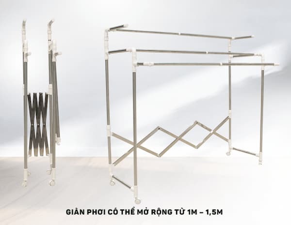 giá treo quần áo gấp gọn